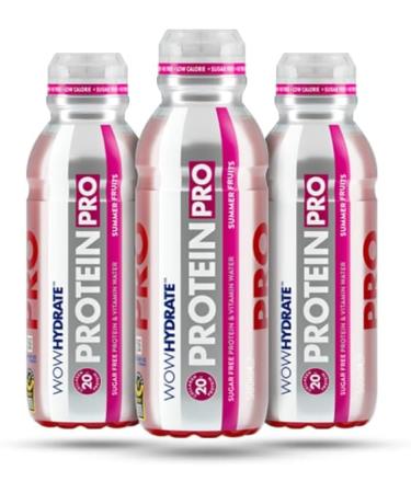 WowHydrate Protein Pro 12x500ml (Summer Fruits) - Buy Online on GoSupps.com