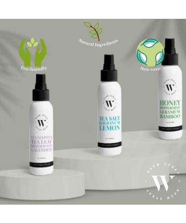 W by Wallford Natural Lavender Room Spray - 4 oz Pure Essential Oil Pillow Mist, Linen & Bedding Spray for Aromatherapy Sleep - Buy Online on GoSupps.com