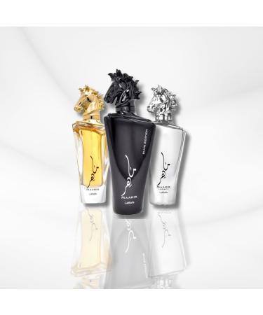 Lattafa Maahir 3-Piece Set for Unisex (3.4 Oz Eau De Parfum Spray + 3.4 Oz Maahir Black Edition Eau De Parfum Spray + 3.4 Oz Maahir Legacy Eau De Parfum Spray) 10.2 Fl Oz (Pack of 1) - Buy Online on GoSupps.com