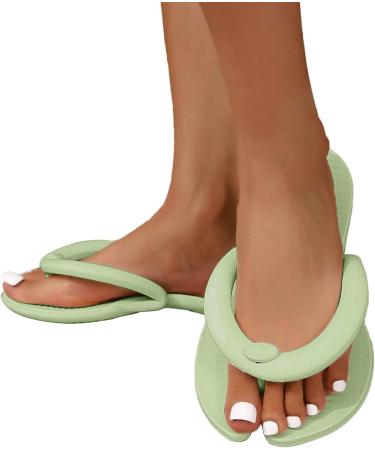 UK Eva Disposable Foldable Flip Flops Pedicure Slippers Anti-Slip Spa Slippers for Salon EVA Foam Sandals for Women and Men 6.5 UK A01 Green - Buy Online on GoSupps.com