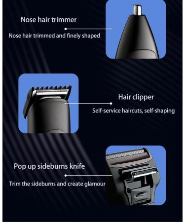 Buy Electric Shavers for Men - Wet & Dry Foil Shaver 3-in-1 Grooming Kit Cordless Beard Razor Gift for Husband Dad Boyfriend (Black - Buy Online on GoSupps.com