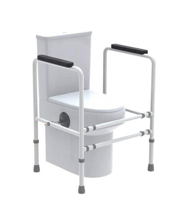 ABXTAO Grab Bars for Bathroom Anti-Slip Width and Height Adjustable Safety Hand Rail Elderly Free Standing Toilet Frame Shower Grab Bars