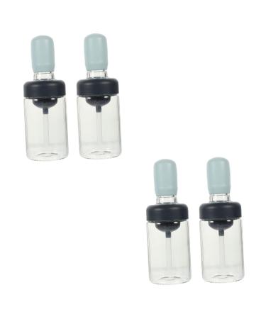 Zerodeko Oil Dispenser Bottle 4 Pcs Silicone Oil Brush Bottle Brush Head Pp High Temperature Resistance Convenient Oil Bottle mediumx2pcs Bluex2pcs