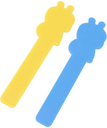 Dykaae 2PCS Tongue Depressor - 12.5cm Plastic Tongue Muscle Trainer for Kids in Mixed Colors | Portable Tongue Compressor Sticks - Buy Online on GoSupps.com