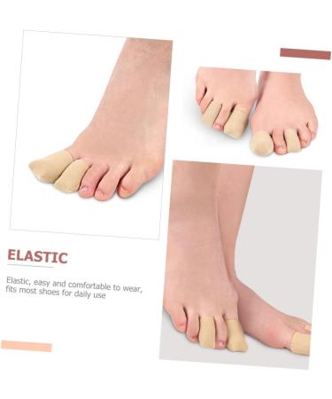 JEWEDECO 2 Pairs Silicone Gel Toe Sleeves Protectors - Soft & Flexible 4x2.5cm - Buy Online on GoSupps.com