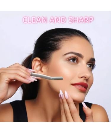 Premium Eyebrow Grooming Kit - Razor Scissors & Brush | Precision Tools for Flawless Brows - White - Buy Online on GoSupps.com