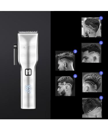 Pro Hair Clipper Cordless Hair Clipper Professional Electric Hair Trimmer Adjustable Barber Hair Cutting Kit Lithium Ion Rechargeable - Buy Online on GoSupps.com