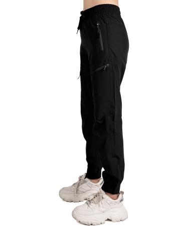 Singbring Women's Lightweight Athletic Hiking Cargo Joggers Pants - Black, Medium - Buy Online on GoSupps.com
