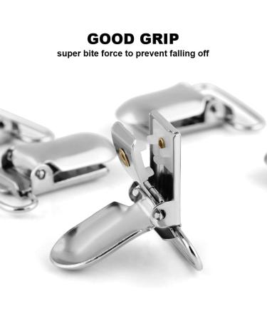Yoyeah 10-Piece Pacifier Chains Clips - Silver Duck Beak Shape Clips for Pacifiers Toys & Clothing - Durable Practical & Stylish - Buy Online on GoSupps.com
