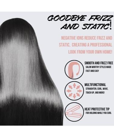 Aria Beauty XO Pro 1 Rose Gold Flat Iron - Infrared Titanium Tourmaline Plates Heats Up to 450F Dual Voltage | Shop Internationally - Buy Online on GoSupps.com