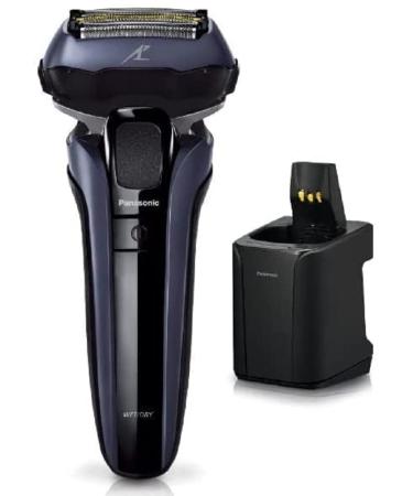 Panasonic ES-LV7V-A Men's Shaver LAMDASH PRO Linear Motor 5 Blades Fully Automatic Cleaning Charger with Pouch Blue AC100-240V Shipped from Japan Released in May 2022