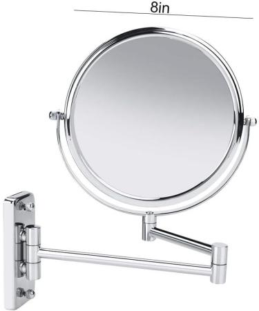 Rust-Proof Swivel Wall Makeup Mirror - High Definition for Home & Hotel Use - Buy Online on GoSupps.com