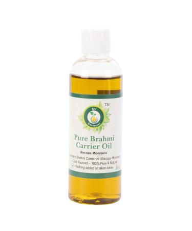 R V essential pure Brahmi oil 100ml (3.38 ounces) - Bacopa Monnieri (100% pure and natural rare Herb Series) Pure Brahmi Oil 100 ml (1 Pack)
