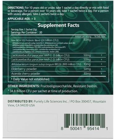 Puriely Anti-Allergy Probiotic Supplement - Buy Online on GoSupps.com
