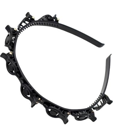 Bangs Hairstyle Hairpin Headband Fashion Braided Headbands Elegant Double Layer Plait Hair Tool For Women Girls - Buy Online on GoSupps.com