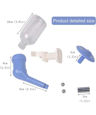 Andiker No-Drip Dog Water Dispenser Bottle | Adjustable Kennel Cage Water Drinker | Blue Pet Water Kettle - Buy Online on GoSupps.com