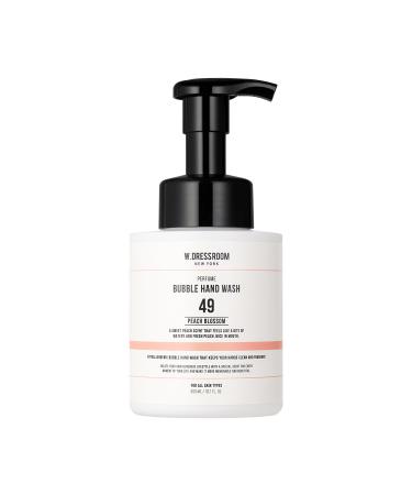 W.Dressroom Bubble Hand Wash Moisturizing & Refreshing (No.49 Peach Blossom 10.1 Fl oz)