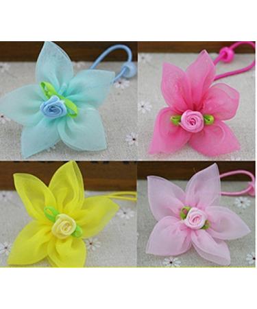 cuhair(tm) 4 pieces women girls children ponytail holder hair tie hair rope hairband hair accessories scrunchie
