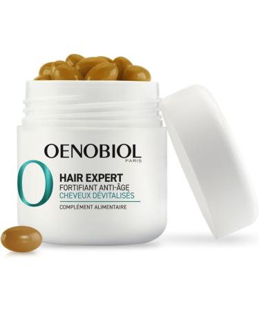 OENOBIOL HAIR EXPERT Anti-Aging Fortifier - New - Grape Marc and Ceramides - Proven effectiveness - Promotes shine - Fortifies and revitalizes - Food supplement 30 capsules - 1 month - Buy Online on GoSupps.com