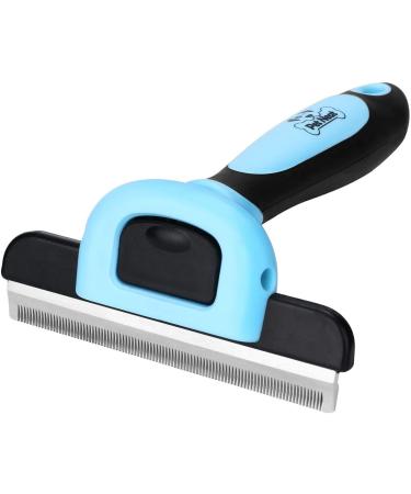 Pet Neat Pet Grooming Brush Effectively Reduces Shedding by Up to 95% Professional Deshedding Tool for Dogs and Cats Blue