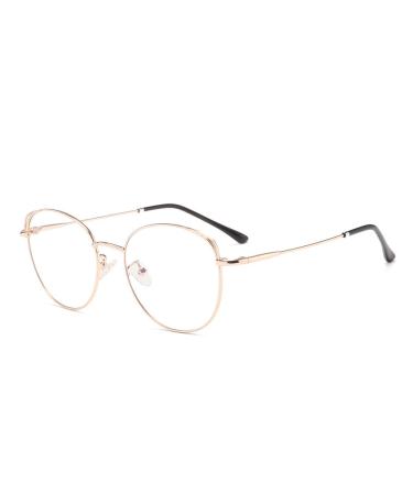 Blue light filter glasses anti blue light glasses computer glasses cat eye without prescription metal frame glasses pc gaming bluight filter uv block blue light glass ladies gold - Buy Online on GoSupps.com