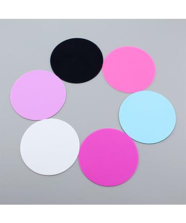 Frcolor 5Pcs Professional Nail Art Silicone Palette for Cosmetics, Foundation, Mixing, Blending, Paint Tray - Buy Online on GoSupps.com