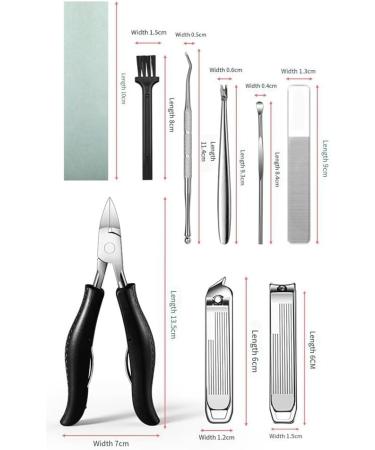 Tyatocepy 16 Pieces Pedicure Suit Pedicure Knife Set Stainless Steel Pedicure Knife for Peeling Household and Removing Manicure - Buy Online on GoSupps.com
