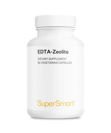 Supersmart - EDTA Zeolite 98% (Advanced Formula) - with Milk Thistle & Parsley - High Potency Supplement | Made in USA | Non-GMO & Gluten Free - 90 Vegetarian Capsules