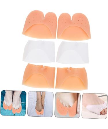FRCOLOR 3 Pairs Toe Sleeve - Comfortable Protective Toe Covers for Sneakers Tiptoe & Split Toes - Padded Socks for Foot Protection - Buy Online on GoSupps.com