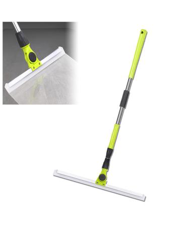 Silicone Brooms for Floor Cleaning with 51 Long Handle Silicone Broom Floor Squeegee for Tile Floor for Smooth Floors Rugs Windows
