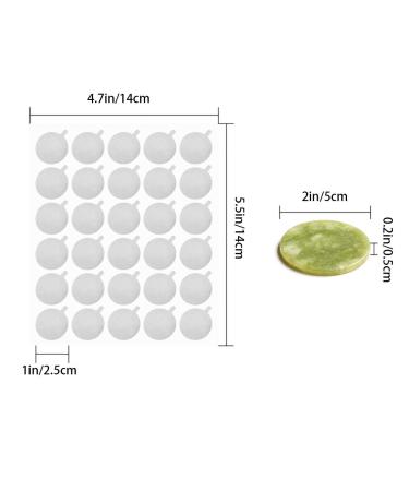900 PCS 1 Inch Disposable Eyelash Glue Holder Pallet Stickers Pads | Waterproof Aluminum Foil Stickers with 2 PCS Eyelash Extension Jade Stone - Buy Online on GoSupps.com