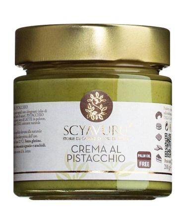 Scyavuru Scyavuru - Crema al pistacchio sweet pistachio spread without palm oil 200g jar with a slightly salty tint fine hazelnut flavor without palm oil