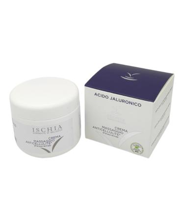 Ischia Sorgente di Bellezza ISB Anti-Cellulite Massage Cream 250ml with Biotech Hyaluronic Acid based on thermal water from Ischia Island