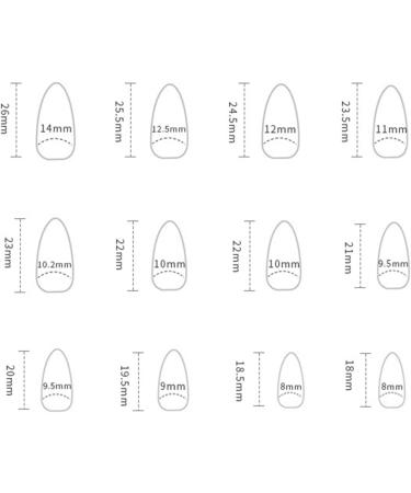 24 Pcs Almond Medium Long Glossy Sky Blue French Press on Nails with Gold Line Pattern - Manicure Tool Kit Included - Stick on False Nails for Women - Buy Online on GoSupps.com