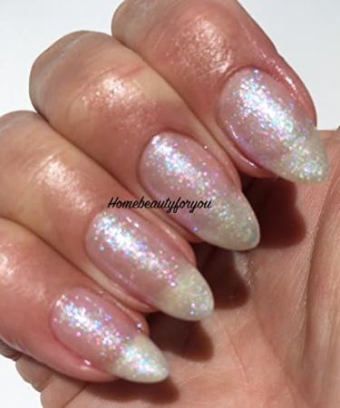 Bluesky Gel Nail white glitter Crystal Pearl White Snowflake White Holographic Glitter SJ28 Christmas Color UV LED Soak Off 10ml - Buy Online on GoSupps.com