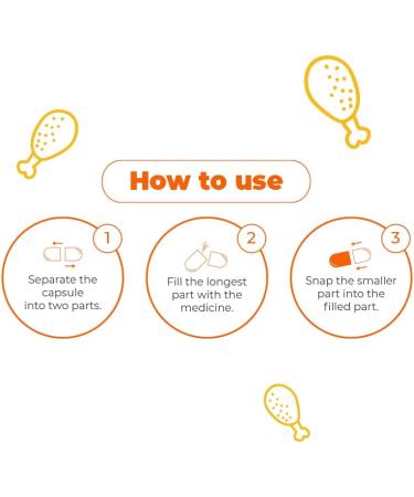 Chicken Flavored Size 3 PetCaps for Cats - 100 Count | Hide Medicine Taste with Empty Pill Capsules - Buy Online on GoSupps.com