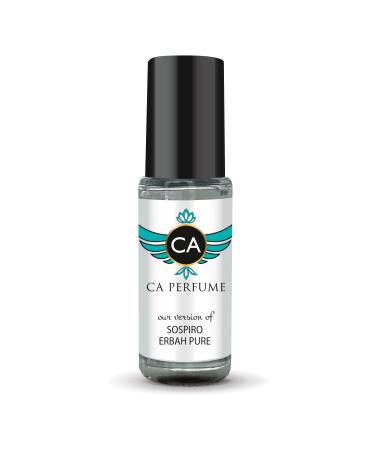 CA Perfume Impression of Sospiro Erbah Pure For Women & Men Replica Fragrance Body Oil Dupes Alcohol-Free Essential Aromatherapy Sample Travel Size Concentrated Long Lasting Roll-On 0.14 Fl Oz/4ml-X1