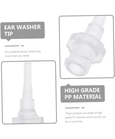 SHERCHPRY 10pcs Disposable Ear Tips Safe Material Ear Washing Nozzles for Efficient Cleaning Compatible All Smooth Design for Safe Use - Buy Online on GoSupps.com