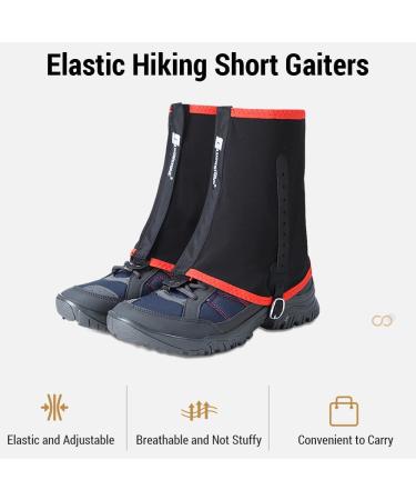 Lixada Breathable Gaiters for Men & Women | Elastic Low Cuff for Hiking Cycling & Sand Protection | Short Ankle Gaiters - Buy Online on GoSupps.com
