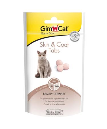 GimCat Skin & Coat Tabs - Functional cat snacks that promote healthy coat and skin - 8-pack (8 x 40 g) Skin and Coat - Buy Online on GoSupps.com