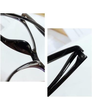 LTSRLL Trendy TR90 Retro Oval Blue Light Reading Glasses for Women - Cute Classic HD Anti-Eye Load Computer Readers (+100 Light Gray) - Buy Online on GoSupps.com