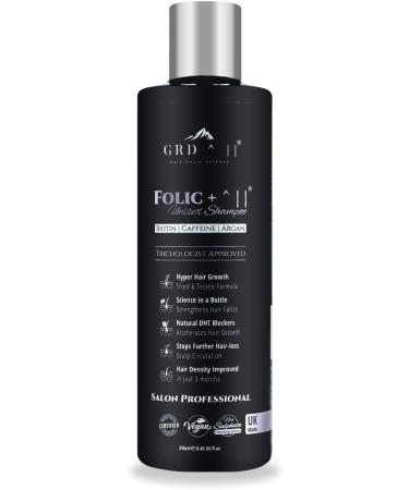 GRD II - Folic + Hair Growth Shampoo - Not Just Your Average Caffeine Shampoo - Folic + Contains Niacinimide Rosemary Argan Oil & Biotin. Hair Thickening Treatment For All Hair Types.