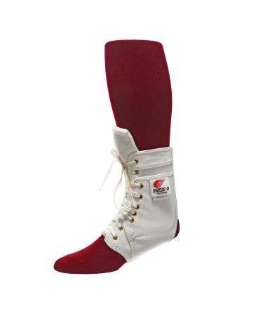 Swede-O 1013 Ankle Lok Ankle Support Padded Tongue Without Stabilizer Medium White