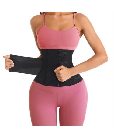 Lbh new waist trainer Lordosis support keeping correction corset shapers for women abdominal wrap body shapeawear slimming belt flat stomach training belt (color: black size: xx-large) xxl black