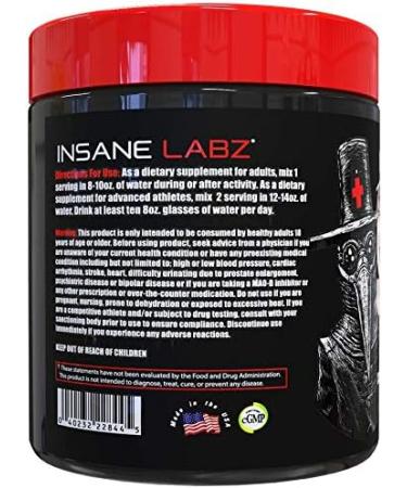 Insane Labz The Surgeon BCAA Recovery Powder - Branched Chain Amino Acid Post Workout Drink for Muscle Recovery - 30 Srvgs (30 Servings (Pack of 1), Blue Raspberry) Blue Raspberry 6.9 Ounce (Pack of 1) - Buy Online on GoSupps.com