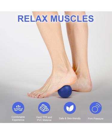 Uraqt Fascia Massage Ball Set - Hedgehog Balls for Muscle Relief | Blue & Orange - Buy Online on GoSupps.com