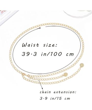 Urieo Gold Coin Tassel Waist Chain - Sexy Body Jewelry for Women & Girls - Buy Online on GoSupps.com