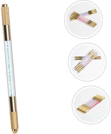 Angoily Embroidery Pencil Eyebrow Pencil Makeup Pen Double Head 1 count (Pack of 1) Blue - Buy Online on GoSupps.com