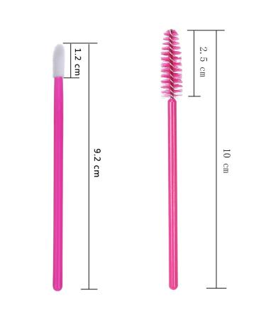 XVbond 100PCS Mascara & Lip Brushes Kit - Rose | Makeup Beauty Tool Set - Buy Online on GoSupps.com