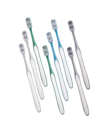 Beavorty 8 pieces toothbrush to reduce tooth spots manual toothbrush portable toothbrush household toothbrush large head tooth camping toothbrush handle
